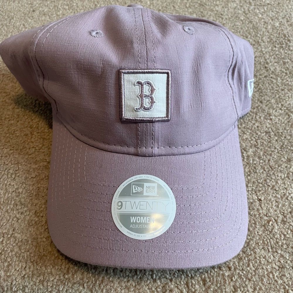 Mlb Boston Red Sox New Era Women's Mini Patch 9TWENTY Adjustable Hat - P…